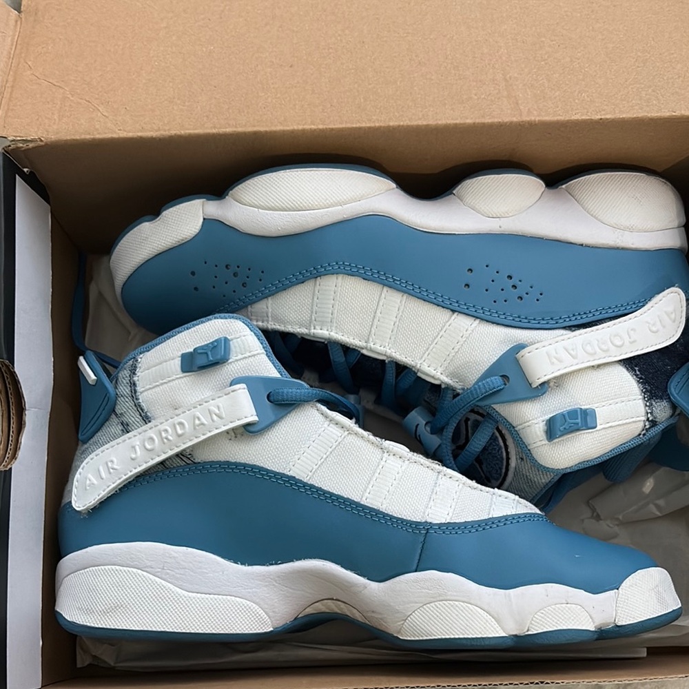 Jordan Kids' Blue and White Sneakers